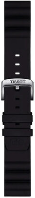 Silikon-Uhrenarmband Tissot T852.047.179 22mm, schwarz, Quick Release
