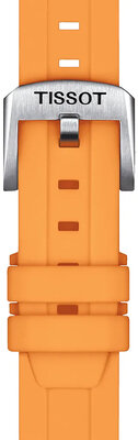 Orangefarbenes Silikonarmband Tissot T852.047.452