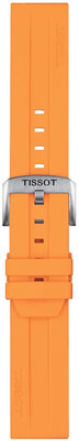 Silikon-Uhrenarmband Tissot T852.047.918 22mm, orange, Quick Release