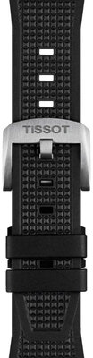 Schwarzes Silikonarmband Tissot T852.048.462 für Tissot PRX 40mm