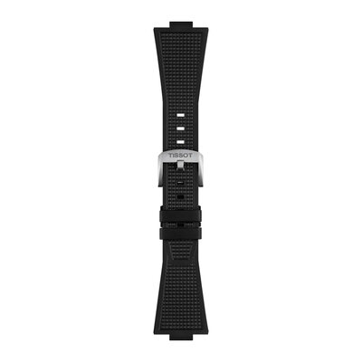 Silikon-Uhrenarmband Tissot T852.048.462 (für Modell Tissot PRX 40mm), schwarz, Quick Release