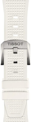 Weißes Silikonarmband Tissot T852.048.463 für Tissot PRX 40mm