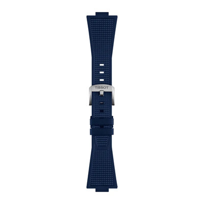 Silikon-Uhrenarmband Tissot T852.049.050 (für Modell Tissot PRX 40mm), blau, Quick Release