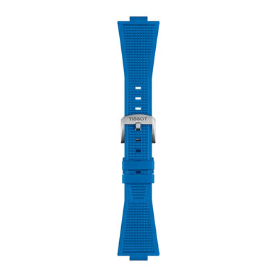 Silikon-Uhrenarmband Tissot T852.049.577 (für Modell Tissot PRX 40mm), blau, Quick Release