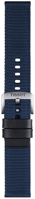 Textil-Uhrenarmband Tissot T852.046.754 22mm, blau, Quick Release