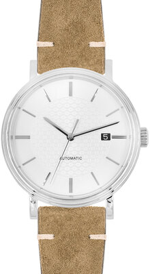 Leder-Uhrenarmband Hirsch Serro L 05564070-2, braun, Wildleder, Limited Edition, Länge L, Quick Release