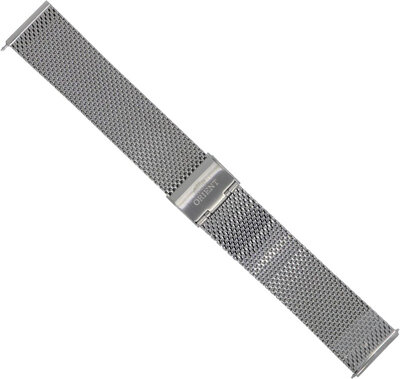 Edelstahlarmband Orient UM00P112J0 21mm (für Modelle RA-AC00 Bambino Version 6), Milanaise-Uhrenarmband, silber