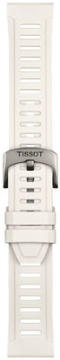 Silikon-Uhrenarmband Tissot T852.049.245 21mm, weiß, Quick Release