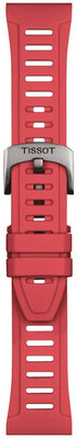 Silikon-Uhrenarmband Tissot T852.049.247 21mm, rot, Größe XS, Quick Release