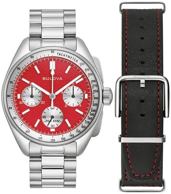 Bulova Lunar Pilot Quartz Chronograph 96K115 (+ Ersatz-Uhrenarmband)