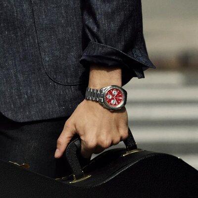 Bulova Lunar Pilot Quartz Chronograph 96K115 (+ Ersatz-Uhrenarmband)