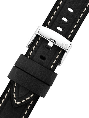 Lederband Morellato Carra 6023E22.019 M, schwarz, recyceltes Material