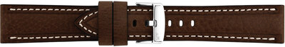 Leder-Uhrenarmband Morellato Carra 6023E22.032 M, braun, recyceltes Material