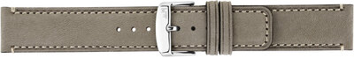 Leder-Uhrenarmband Morellato Coubert 6021C38.125 M, grau, recyceltes Material