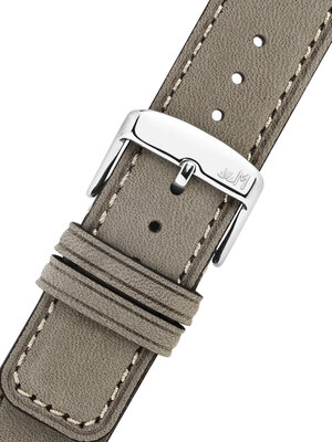 Lederband Morellato Coubert 6021C38.125 M, grau, recyceltes Material