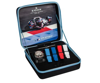 Edox Chronorally Chronograph 45 38003-tinrcanbr BMW Limited Edition 600pcs (+ 4 Ersatz-Uhrenarmbänder)