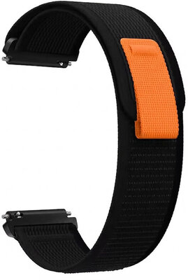 Nylon-Uhrenarmband Ricardo Carezza 20mm, Black, Quick Release