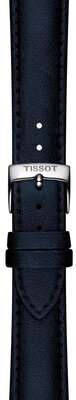 Lederarmband Tissot T852.050.305 18mm, schwarz, Öko-Leder