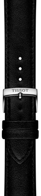 Lederarmband Tissot T852.050.321 20mm, schwarz, Öko-Leder