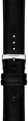 Lederarmband Tissot T852.050.323 22mm, schwarz, Öko-Leder