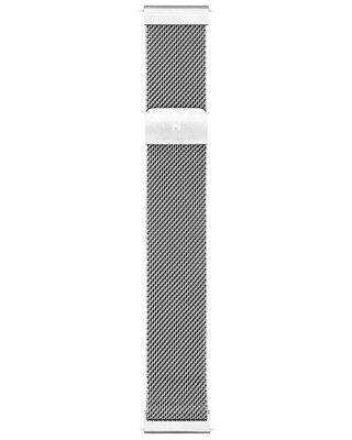 Edelstahlarmband Hirsch Milanaise L 30161434-2, silber, magnetisch, Länge L, Quick Release