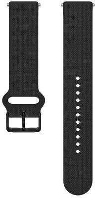 Silikonband Polar 20mm, schwarz, Größe S-L, Quick Release