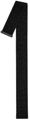 Textil-Uhrenarmband Hirsch Vocem L 41409050-5, schwarz, Klettverschluss, Länge L, Quick Release