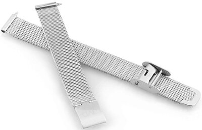 Metallband JVD RJ-TS67 17mm, silber, Milanese