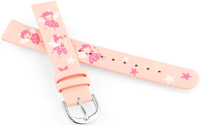 Lederarmband JVD RJ7223.1 14mm, rosa, für Kinder