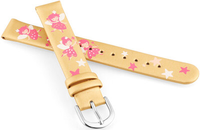 Lederarmband JVD RJ7223.3 14mm, gold, für Kinder