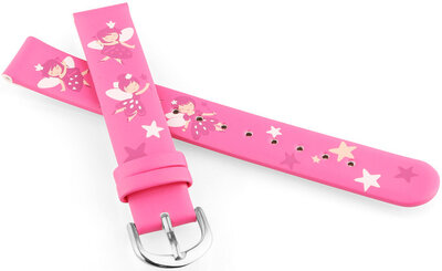 Lederband JVD RJ7223.4 14mm, rosa, für Kinder