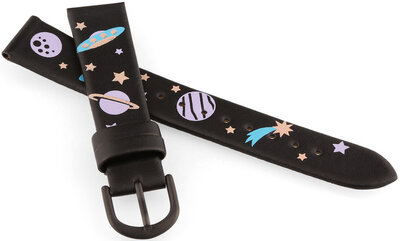 Lederband JVD RJ7225.1 16mm, schwarz, für Kinder