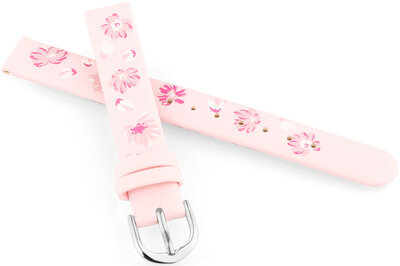 Lederband JVD RJ7226.2 12mm, rosa, für Kinder