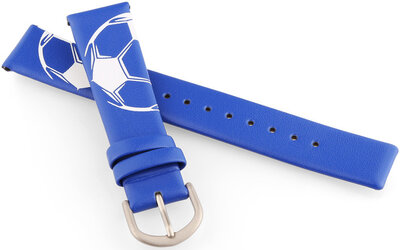 Lederarmband JVD RJ7220.1 15mm, blau, für Kinder
