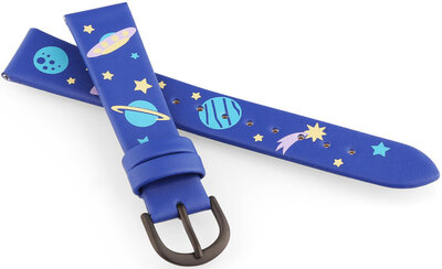 Lederband JVD RJ7225.2 16mm, blau, für Kinder