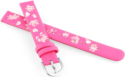 Lederband JVD RJ7226.3 12mm, rosa, für Kinder