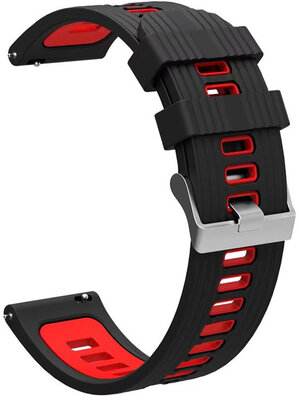 Ricardo Silikonarmband 22mm (für Garmin Fenix 8/7/6 (47mm), Epix 2 etc.), schwarz, Schnellverschluss