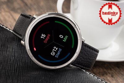 Amazfit Active 2 Premium (Round) Black Leather (+Ersatz-Uhrenarmband)