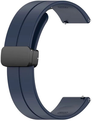 Silikonarmband Ricardo 22mm (für Huawei Watch GT 4, 5), blau, Schnellverschluss