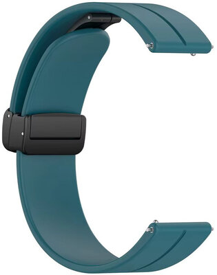 Silikonarmband Ricardo 22mm (für Huawei Watch GT 4, 5), grün, Schnellverschluss