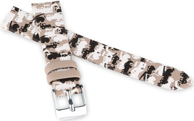 Lederarmband JVD RJ7227.1 16mm, braun, für Kinder