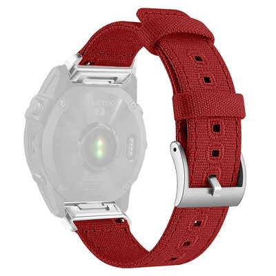 Nylon-Riemen Ricardo 26mm (pro Garmin Fenix 8/7X/6X (51mm), Tactix aj.), Rot, QuickFit