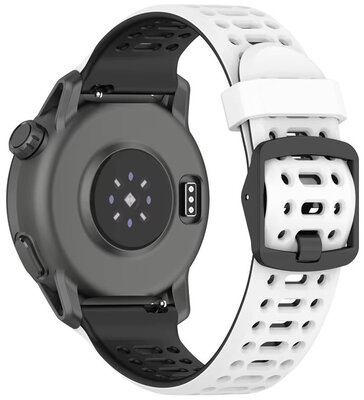 Silikonband Ricardo 22mm (für Coros Pace 3, Apex 2 Pro), weiß V1, Quick Release