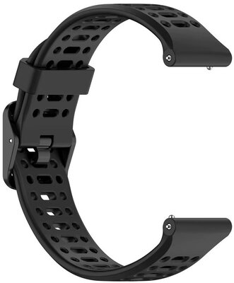 Silikonband Ricardo 22mm (für Coros Pace 3, Apex 2 Pro), schwarz V1, Quick Release
