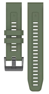 Ricardo Silikonarmband 22mm (für Garmin Fenix 8/7/6 (47mm), Epix 2 etc.), grün V1, QuickFit