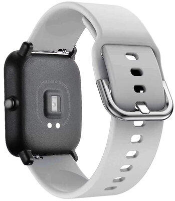 Ricardo Silikonarmband 22mm (für Polar Vantage M2, V3, Grit X), grau, Schnellverschluss