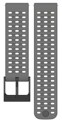 Ricardo Silikonarmband 22mm (für Suunto 9 Peak, Race, Vertical), grau, Schnellverschluss