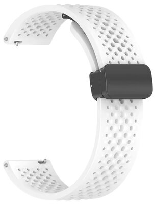 Silikonband Ricardo 22mm (für Xiaomi), weiß V2, Quick Release