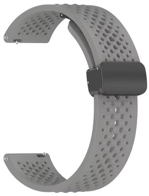 Silikonband Ricardo 22mm (für Xiaomi), grau V2, Quick Release