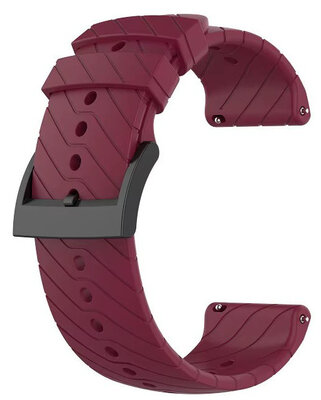 Silikonband Ricardo 24mm (für Suunto), rot, Quick Release